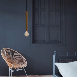 Φωτιστικό οροφής Lizy I  E27 μεταλλικό μονόφωτο χρώμα χρυσό vintage Ø4x139εκ. Φωτιστικό οροφής Lizy I  E27 μεταλλικό μονόφωτο χρώμα χρυσό vintage Ø4x139εκ.