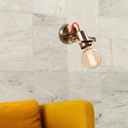 Απλίκα τοίχου Asen  E27 μεταλλική χρώμα χρυσό vintage 12x17x13εκ. Απλίκα τοίχου Asen  E27 μεταλλική χρώμα χρυσό vintage 12x17x13εκ.