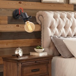 Απλίκα τοίχου Asen  E27 μεταλλική χρώμα μαύρο 12x17x13εκ. Απλίκα τοίχου Asen  E27 μεταλλική χρώμα μαύρο 12x17x13εκ.