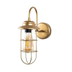 Απλίκα τοίχου Vole  E27 μεταλλική χρώμα χρυσό 10x12x32εκ. Απλίκα τοίχου Vole  E27 μεταλλική χρώμα χρυσό 10x12x32εκ.