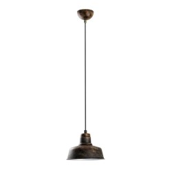 Φωτιστικό οροφής Vinci  E27 μεταλλικό μονόφωτο χρώμα χάλκινο vintage Ø19x108εκ. Φωτιστικό οροφής Vinci  E27 μεταλλικό μονόφωτο χρώμα χάλκινο vintage Ø19x108εκ.