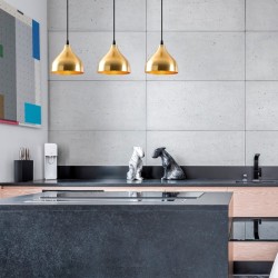 Φωτιστικό οροφής Fida  E27 μεταλλικό τρίφωτο χρώμα χρυσό 68x18x114εκ. Φωτιστικό οροφής Fida  E27 μεταλλικό τρίφωτο χρώμα χρυσό 68x18x114εκ.