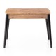 Τραπέζι Dolunay  επεκτεινόμενο χρώμα atlantic pine - μαύρο 100x60(120x100)x79,5εκ.