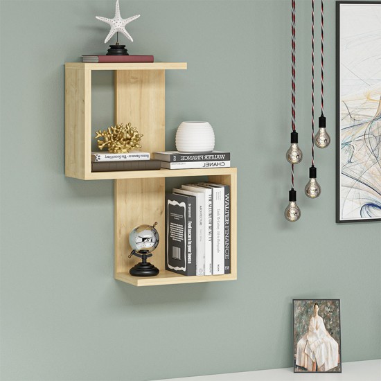 Ραφιέρα τοίχου Octa χρώμα sapphire oak 45x16,4x60εκ. Ραφιέρα τοίχου Octa χρώμα sapphire oak 45x16,4x60εκ.