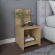 Κομοδίνο Ulman  χρώμα sapphire oak 35x37x72εκ.