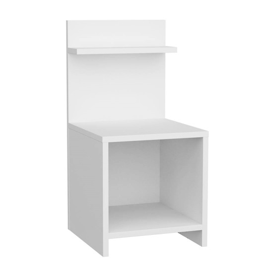 Κομοδίνο Ulman  χρώμα λευκό 35x37x72εκ.