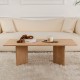 Τραπεζάκι σαλονιού Sabin  χρώμα sapphire oak 119x60x40εκ.