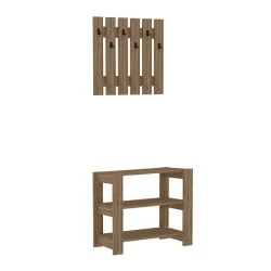 Έπιπλο εισόδου Friends  χρώμα καρυδί 69,8x33,6x60εκ.