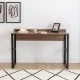 Γραφείο εργασίας Rana  χρώμα καρυδί - μαύρο 120x60x78,8εκ.