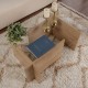 Τραπεζάκι σαλονιού Vetrino γυάλινο χρώμα honey oak 105x65x40εκ. Τραπεζάκι σαλονιού Vetrino γυάλινο χρώμα honey oak 105x65x40εκ.