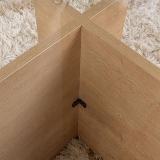 Τραπεζάκι σαλονιού Vetrino γυάλινο χρώμα honey oak 105x65x40εκ. Τραπεζάκι σαλονιού Vetrino γυάλινο χρώμα honey oak 105x65x40εκ.