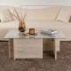 Τραπεζάκι σαλονιού Vetrino γυάλινο χρώμα travertine 105x65x40εκ. Τραπεζάκι σαλονιού Vetrino γυάλινο χρώμα travertine 105x65x40εκ.
