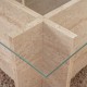 Τραπεζάκι σαλονιού Vetrino γυάλινο χρώμα travertine 105x65x40εκ. Τραπεζάκι σαλονιού Vetrino γυάλινο χρώμα travertine 105x65x40εκ.