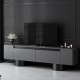Έπιπλο τηλεόρασης Haven χρώμα ανθρακί 180x30x50εκ. Έπιπλο τηλεόρασης Haven χρώμα ανθρακί 180x30x50εκ.