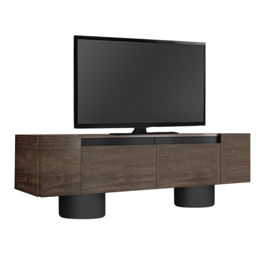 Έπιπλο τηλεόρασης Haven  χρώμα καρυδί 180x30x50εκ.