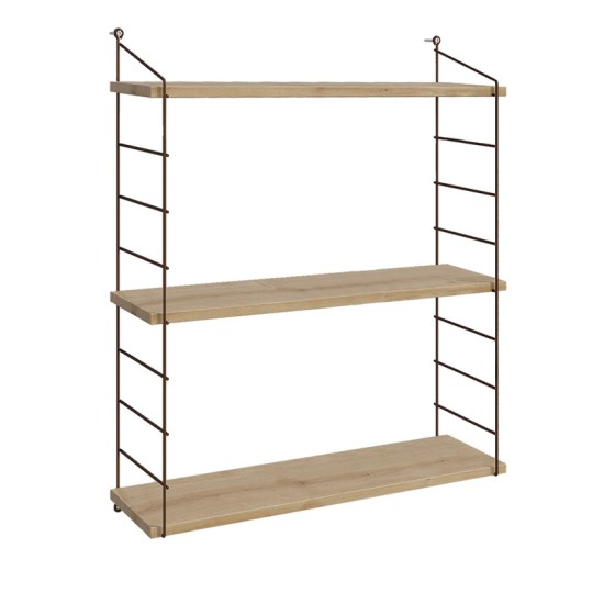 Ραφιέρα τοίχου Armoni χρώμα sapphire oak - καφέ μέταλλο 72x20x85εκ. Ραφιέρα τοίχου Armoni χρώμα sapphire oak - καφέ μέταλλο 72x20x85εκ.