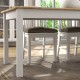 Τραπέζι Fira  χρώμα λευκό - φυσικό οξιάς 180x90x78εκ.