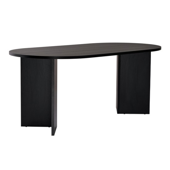 Τραπέζι Sablin  χρώμα black wood 180x89,5x75εκ.