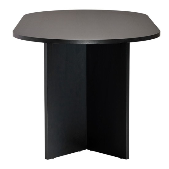 Τραπέζι Sablin  χρώμα black wood 180x89,5x75εκ.