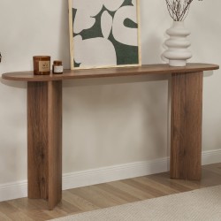 Κονσόλα Sira  χρώμα καρυδί 150x35x75εκ.