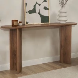 Κονσόλα Sira  χρώμα καρυδί 150x35x75εκ.