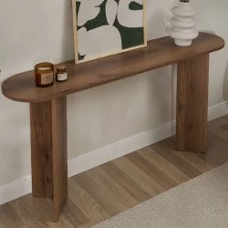 Κονσόλα Sira  χρώμα καρυδί 150x35x75εκ.