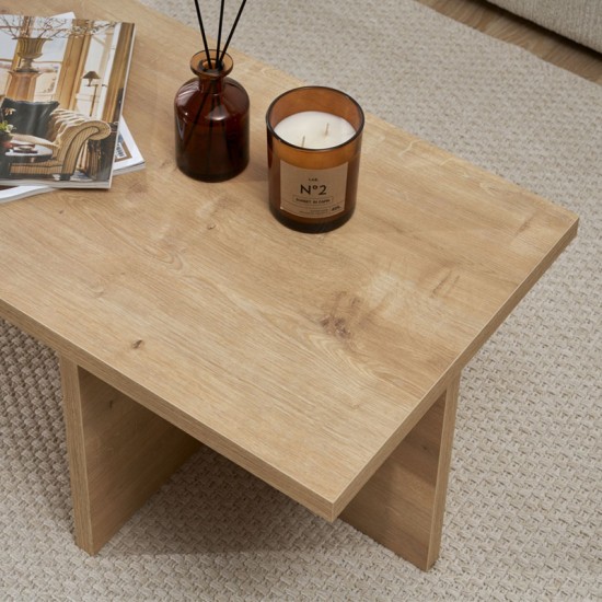 Τραπεζάκι σαλονιού Harbor  χρώμα sapphire oak 120x45x30εκ.