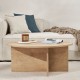 Τραπεζάκι σαλονιού Soleil  χρώμα sapphire oak Ø90x40εκ.