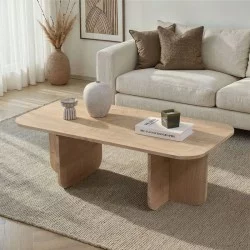 Τραπεζάκι σαλονιού Becaj  χρώμα sapphire oak 120x60x41,4εκ.