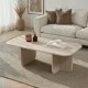 Τραπεζάκι σαλονιού Becaj  χρώμα travertine 120x60x41,4εκ.