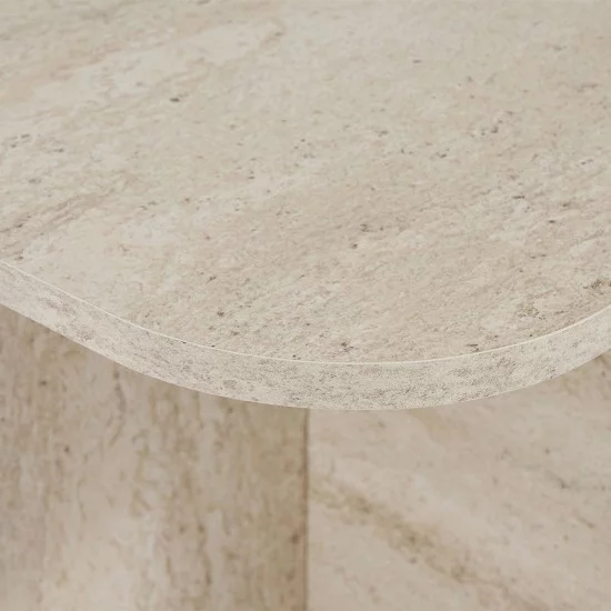 Τραπεζάκι σαλονιού Becaj  χρώμα travertine 120x60x41,4εκ.