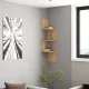Ραφιέρα τοίχου γωνιακή Zikzak  χρώμα sapphire oak 25x25x105,4εκ.