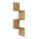 Ραφιέρα τοίχου γωνιακή Zikzak  χρώμα sapphire oak 25x25x105,4εκ.