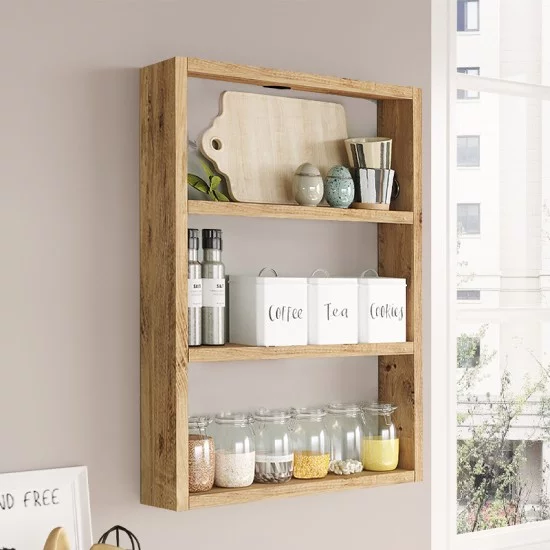 Ραφιέρα τοίχου Prena  χρώμα atlantic pine 43,2x9x60εκ.