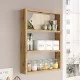 Ραφιέρα τοίχου Prena  χρώμα atlantic pine 43,2x9x60εκ.