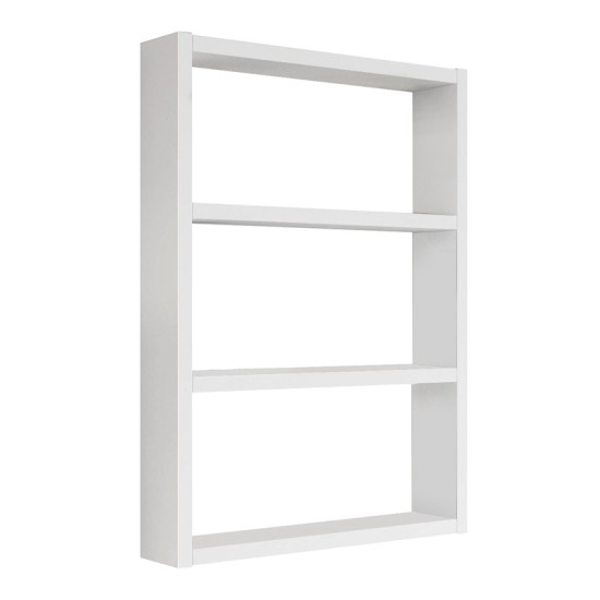 Ραφιέρα τοίχου Prena  χρώμα λευκό 43,2x9x60εκ.