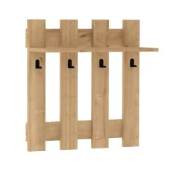 Κρεμάστρα τοίχου Carina  χρώμα sapphire oak 70x18x70εκ.