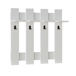 Κρεμάστρα τοίχου Carina  χρώμα λευκό 70x18x70εκ.