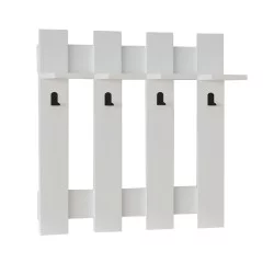 Κρεμάστρα τοίχου Carina  χρώμα λευκό 70x18x70εκ.