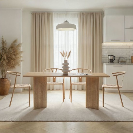 Τραπέζι Linza  χρώμα honey oak 180x90x75εκ.