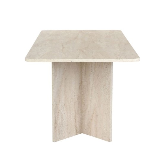 Τραπέζι Linza  χρώμα travertine 180x90x75εκ.