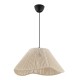 Φωτιστικό οροφής Sukne  E27 γιούτα μονόφωτο χρώμα εκρού Ø35x60εκ.