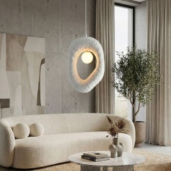 Φωτιστικό οροφής Zoga  G9 fiberglass μονόφωτο χρώμα λευκό 30x12x90εκ.