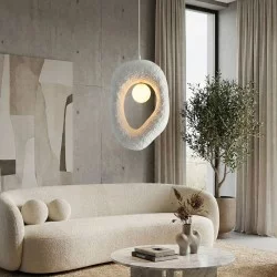 Φωτιστικό οροφής Zoga  G9 fiberglass μονόφωτο χρώμα λευκό 30x12x90εκ.