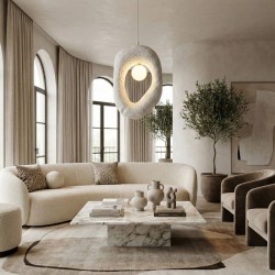 Φωτιστικό οροφής Zoga  G9 fiberglass μονόφωτο χρώμα λευκό 30x12x90εκ.