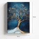 Πίνακας σε καμβά "Golden Tree"  ψηφιακής εκτύπωσης 70x100x3εκ.