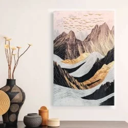 Πίνακας σε καμβά "Abstract Mountain"  ψηφιακής εκτύπωσης 70x100x3εκ.