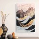 Πίνακας σε καμβά "Abstract Mountain"  ψηφιακής εκτύπωσης 70x100x3εκ.