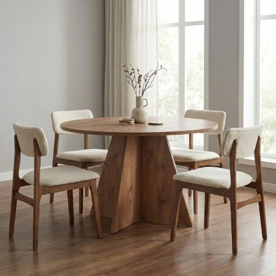 Τραπέζι Virela  χρώμα atlantic pine Ø120x75εκ.