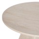Τραπέζι Virela  χρώμα travertine Ø120x75εκ.
